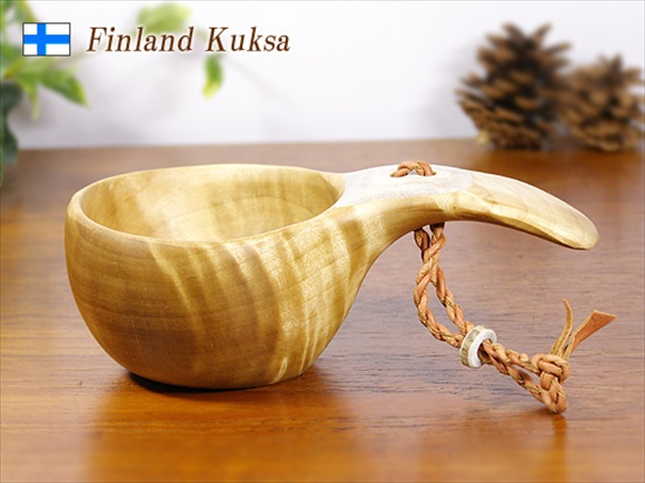 ククサ kuksa フィンランド トナカイの角飾り140ml 拡大写真