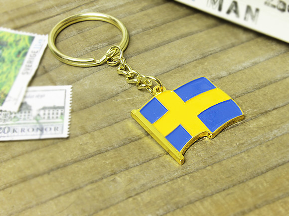 Nordic Souvenir / ノルディックスーベニア スウェーデン国旗のキーホルダー 画像大2