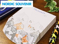 Nordic Souvenir / ノルディックスーベニア 北欧雑貨  レトロダーラナホースのメモ帳