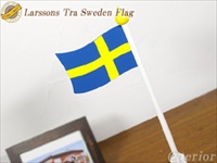 Larssons Tra（ラッセントレー）北欧インテリア雑貨 スウェーデン国旗ウッドスタンドイエローのしずく Lサイズ