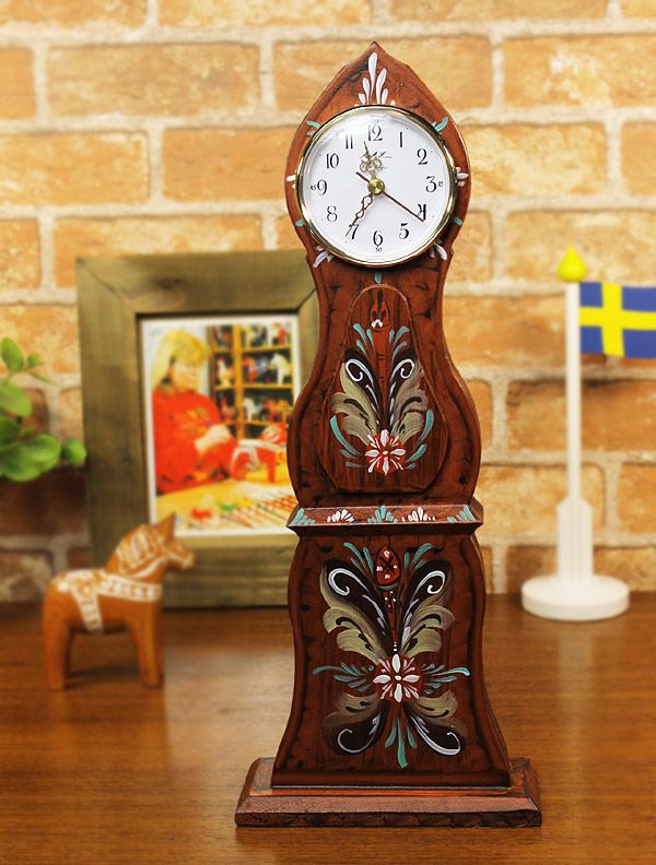 [５０％OFF 定価 21500円 在庫処分セール品] スウェーデンの置き時計 北欧モーラ・クロック（Mora clock）ブラウン