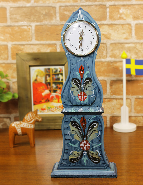 [５０％OFF 定価 21500円 在庫処分セール品] スウェーデンの置き時計 北欧モーラ・クロック（Mora clock）ダーラブルー