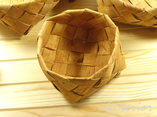 北欧白樺のかごS丸いテーブルバスケット 画像04