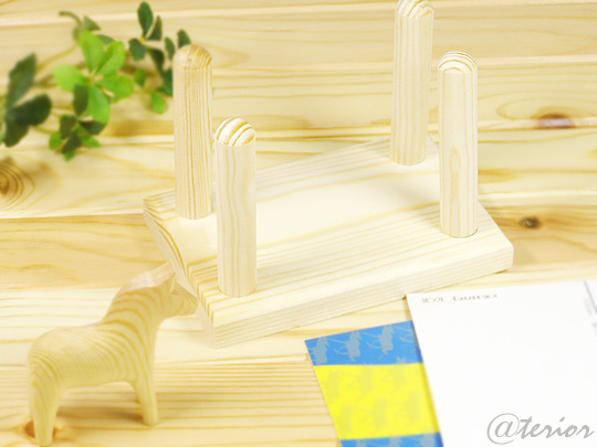 Larssons Tra(ラッセントレー)スウェーデンパイン ナチュラルレターホルダー 白木/無垢 画像03