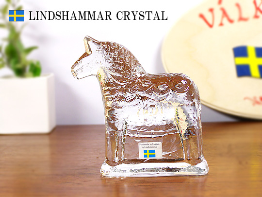 ●送料無料 未使用品 Lindshammar リンズハンマル バイキング船 ガラスオブジェ/クリスタルガラス 船 ペーパーウェイト 置物/スウェーデン