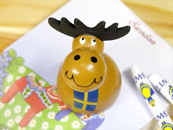 [６０％OFF 定価 578円 B級品] Nordic Souvenir / ノルディックスーベニア ムースの鉛筆削り/北欧スウェーデン 文房具 写真4