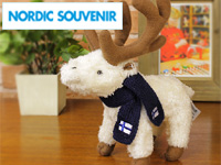 Nordic Souvenir / ノルディックスーベニア トナカイのぬいぐるみ マフラー付き