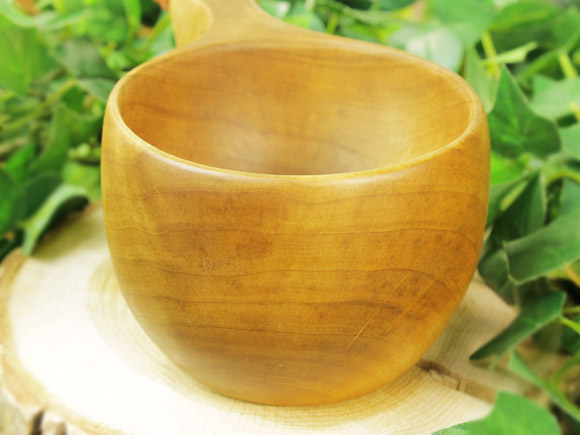 Wood Jewel ウッドジュエル｜ククサ(kuksa)-010｜2つ穴ハンドル 160cc 画像大3