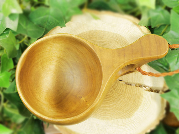 Wood Jewel ウッドジュエル｜ククサ(kuksa)-010｜2つ穴ハンドル 160cc 画像大5