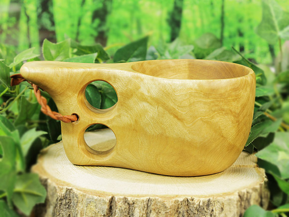 Wood Jewel ウッドジュエル｜ククサ(kuksa)-012｜2つ穴ハンドル 160cc 画像大2