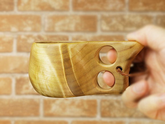 Wood Jewel ウッドジュエル｜ククサ(kuksa)-002｜2つ穴ハンドル 100cc 画像大7