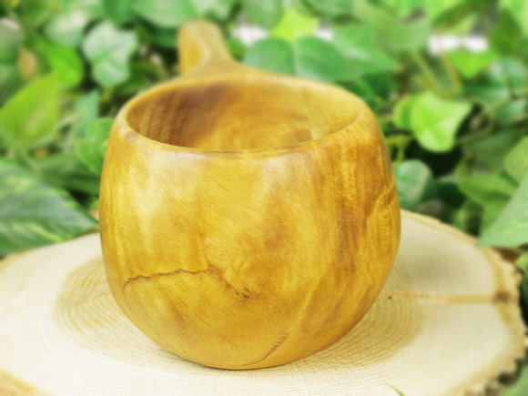 Wood Jewel ウッドジュエル｜ククサ(kuksa)-003｜2つ穴ハンドル 100cc 画像大3