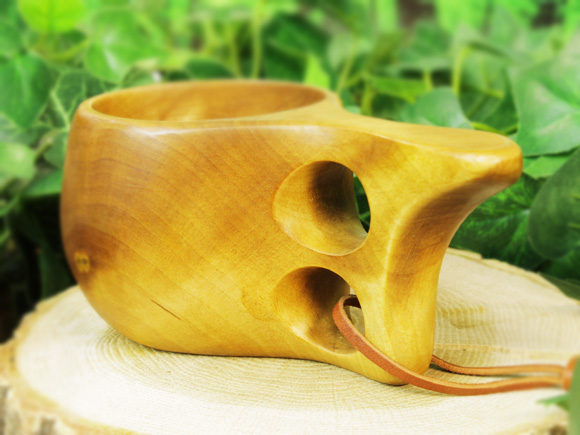 Wood Jewel ウッドジュエル｜ククサ(kuksa)-004｜2つ穴ハンドル 100cc 画像大4