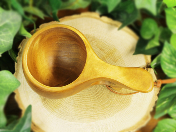 Wood Jewel ウッドジュエル｜ククサ(kuksa)-004｜2つ穴ハンドル 100cc 画像大5