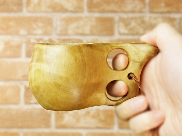 Wood Jewel ウッドジュエル｜ククサ(kuksa)-006｜2つ穴ハンドル 100cc 画像大7