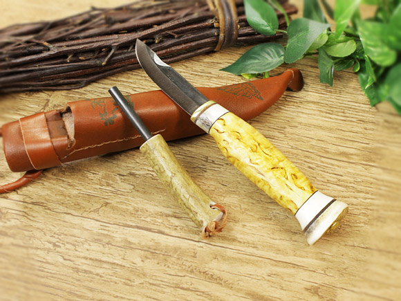 Puukko プーッコ｜Wood Jewel ウッドジュエル｜北欧スカンジナビア ファイヤースターターナイフ-001 画像大2