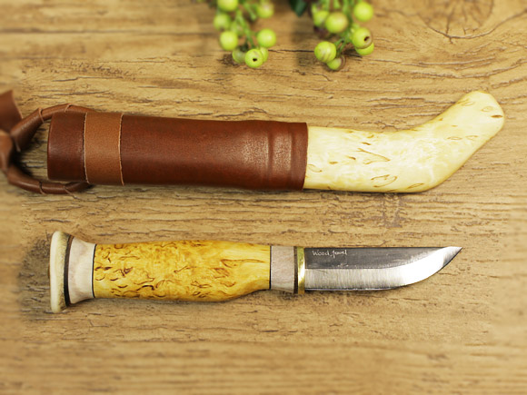 Puukko プーッコ｜Wood Jewel ウッドジュエル｜北欧スカンジナビア カーリーバーチシースナイフ-001 画像大4