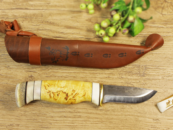 Puukko プーッコ｜Wood Jewel ウッドジュエル｜北欧スカンジナビア ラップランドナイフ-001(ブレードにWood Jewelの刻印無し) 画像大4