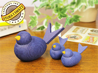 [５０％OFF 定価 600円 アウトレット品] Larssons Tra（ラッセントレー）北欧インテリア雑貨 小鳥のオブジェ ネイビーブルー（各サイズ）