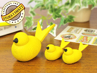 [５０％OFF 定価 600円 アウトレット品] Larssons Tra（ラッセントレー）北欧インテリア雑貨 小鳥のオブジェ イエロー（各サイズ）