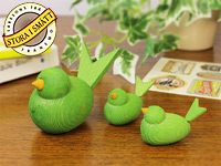 [５０％OFF 定価 600円 アウトレット品] Larssons Tra（ラッセントレー）北欧インテリア雑貨 小鳥のオブジェ グリーン（各サイズ）