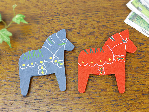 ダーラナホース ホースのマグネット 各カラー 北欧雑貨のアットテリア