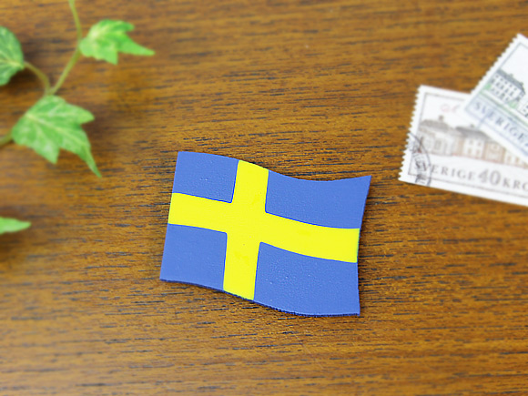 Larssons Tra（ラッセントレー）北欧スウェーデン国旗のマグネット 画像大1