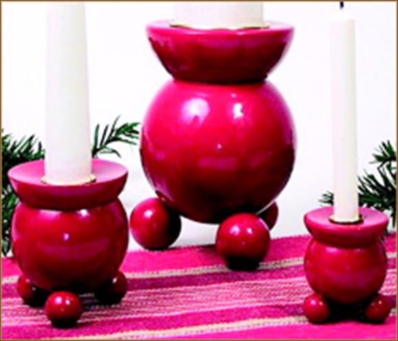 Larssons Tra（ラッセントレー）北欧インテリア雑貨 ナチュラルクラフト キャンドルホルダー ミニ 白木/無垢 写真5