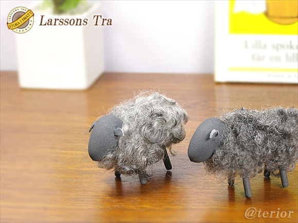 Larssons Tra（ラッセントレー）北欧インテリア雑貨 小さい羊/ひつじ（各カラー） 画像大1