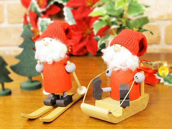 Larssons Tra（ラッセントレー）スウェーデン 木製トムテ ソリ