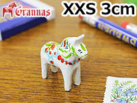 ダーラナホース ホワイト/Grannas/グラナス XXSサイズ(高さ 3cm)