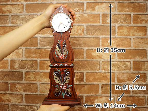 [５０％OFF 定価 21500円 在庫処分セール品] スウェーデンの置き時計 北欧モーラ・クロック（Mora clock）ブラウン 写真3