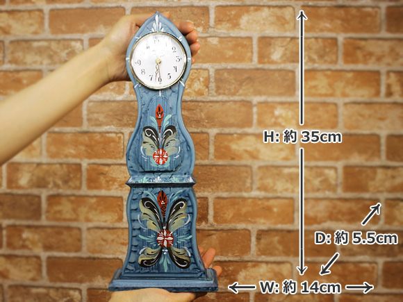 [５０％OFF 定価 21500円 在庫処分セール品] スウェーデンの置き時計 北欧モーラ・クロック（Mora clock）ダーラブルー 写真3