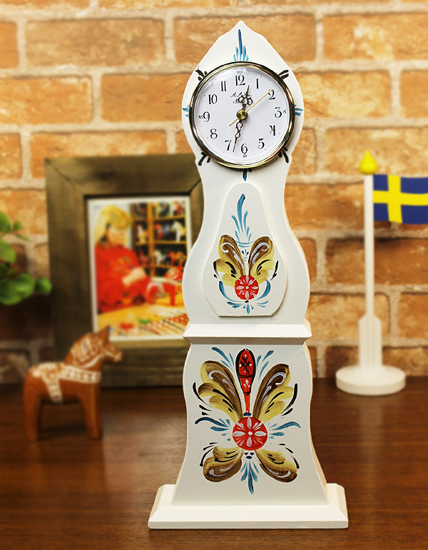 [５０％OFF 定価 21500円 在庫処分セール品] スウェーデンの置き時計 北欧モーラ・クロック（Mora clock）ホワイト