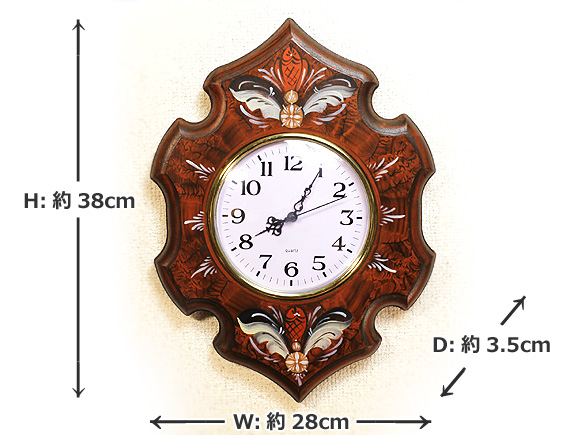[４０％OFF 定価 32900円 北欧雑貨 アウトレット]スウェーデンの壁掛け時計 北欧クルビッツ・クロック（Kurbits clock）ブラウン 写真4