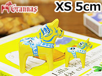 ダーラナホース イエロー/Grannas/グラナス XSサイズ(高さ 5cm)