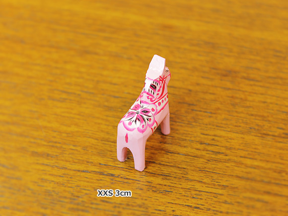 ダーラナホース ベイビーピンク/Grannas/グラナス XXSサイズ(高さ 3cm) 画像大3