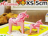 ダーラナホース ベイビーピンク/Grannas/グラナス XSサイズ(高さ 5cm)