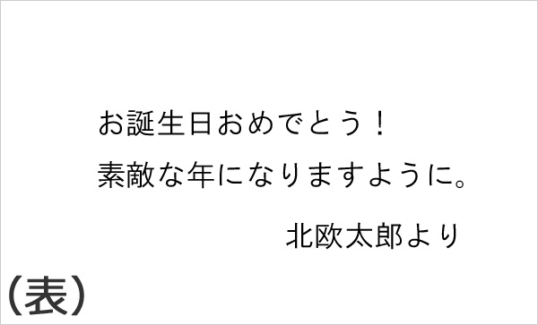 メッセージカード （表）白無地 / （裏）北欧の街 / ミニ封筒付き 画像大1